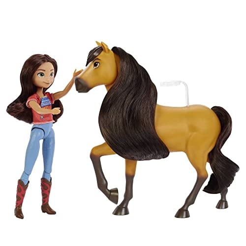 Muñeca Mattel Spirit Untamed Lucky con articulaciones móviles y caballo