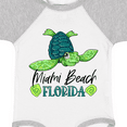 thumbnail image 4 of Inktastic Miami Beach, Florida Happy Sea Turtle Boys or Girls Baby Bodysuit, 4 of 5