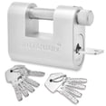 thumbnail image 1 of Britanium&Acirc;&reg; BRL85 Heavy Duty Lock with 10 Keys - [Weather Resistant] - [Anti Drill Cylinder] - High Security Padlock for Gate, Shipping Container,, 1 of 7