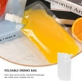 thumbnail image 6 of HOMEMAXS Transparent Plastic Drinks Bag for Storage with Straw Caps and Standup Pieces, 6 of 6