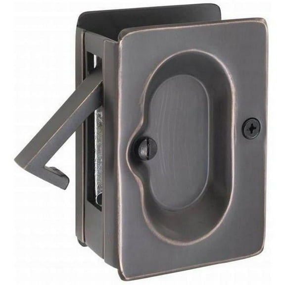 Emtek 2101US10B Passage Pocket Door Lock, Oil Rubbed Bronze