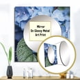 thumbnail image 3 of Designart "Blue Green Hydrangea Blooms Heaven Heavenly Hues" Floral Blue Large Square Mirror - Square Bedroom Mirror Printed Wall Decor - Traditional Square Printed Wall Mirror Art, 3 of 5