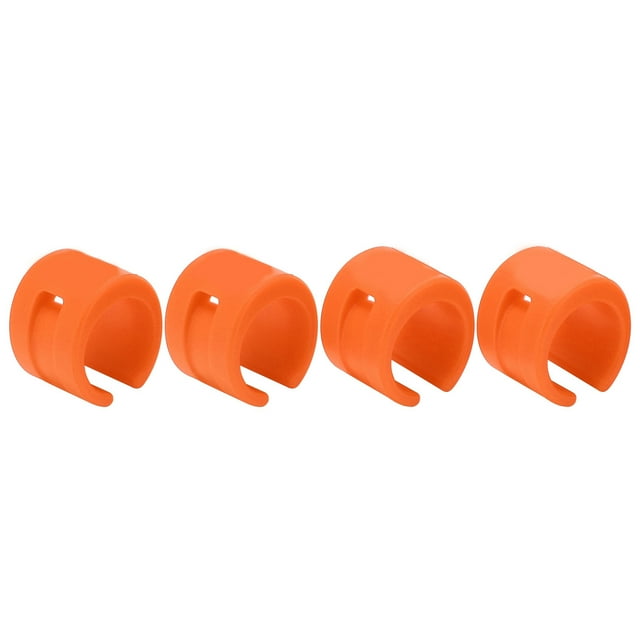 Front Rear Fork Rubber Protection Circle, Flexible Easy Installation Front Rear Fork Rubber Protection Ring For Road Bikes For Cross-country Bikes Orange