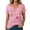 Light Pink, variant on JULMCOMO Breast Cancer Shirts for Women V Neck Floral Pink Ribbon Print Breast Cancer Awareness Loose Comfy Tshirts Casual Soft Graphic Tees Light pink M