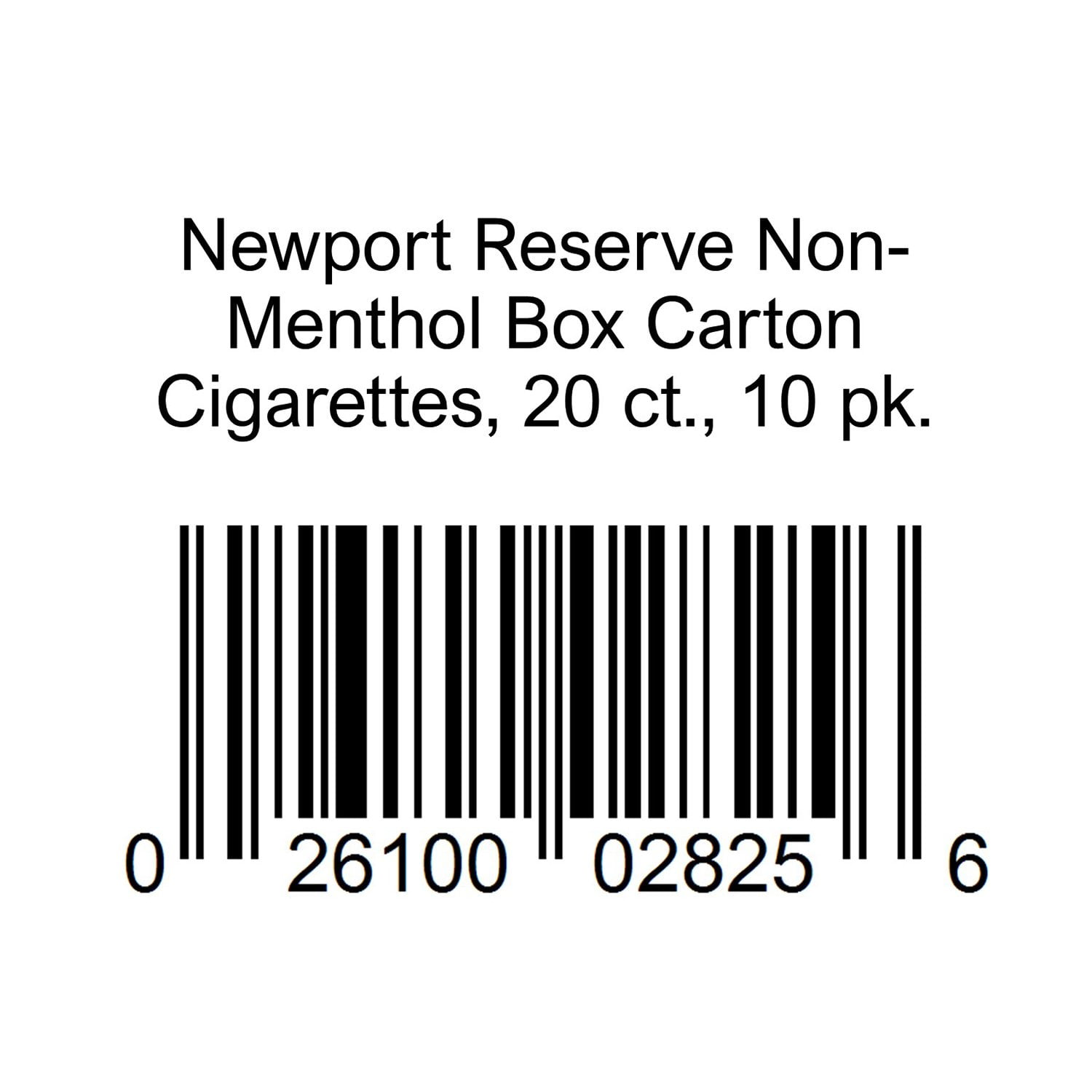 Newport Reserve Non-Menthol Box Carton Cigarettes, 20 ct., 10 pk ...