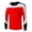 D575/Red, variant on Afdoent Mens Long Sleeve T-Shirt Casual Color Block Crew Neck T Shirt Fall Daily Leisure Sports T Shirt Work Travel