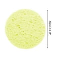 thumbnail image 3 of Unique Bargains 1 Pc Reusable Facial Sponges Round for Removing Dirt 3.15"x0.31" Light Yellow, 3 of 6