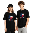 thumbnail image 2 of Texas State Flag Map Cool Graphic Tee For Men And Women, Texan Road Trip Cotton Short Sleeves T-Shirt, 2 of 5