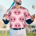 thumbnail image 6 of Daiia Pig Nose Mens Baseball Jersey Button Down Shirts Short Sleeve Sports Uniforms-Large, 6 of 9
