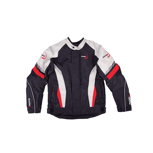 Chamarra deportiva para moto Rasen, con protección negro XXXL