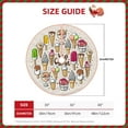 thumbnail image 4 of Bingfone Christmas Tree Skirt Mat Christmas Decoration Interior -Ice Cream, 4 of 8