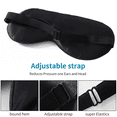 thumbnail image 4 of RUIPTSKE Mulberry Silk Sleep Eye Masks, Adjustable Elastic Band, 2 Pack, for Deep Sleep, Black & Navy Blue, 4 of 6