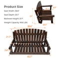 thumbnail image 3 of Innovaze 4 FT Rustic Fir Wood Porch Swing, Handcrafted Outdoor Hanging Bench, Heavy-Duty 900lbs for Patio Garden, 3 of 6