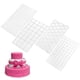 thumbnail image 2 of 4 moldes de plástico con patrón de cuadrícula transparente para impresión de fondant, molde para pastel, pudín y gelatina., 2 of 8