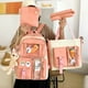 thumbnail image 4 of Mochila de varias piezas para estudiantes de escuela primaria de dibujos animados, estilo coreano para mujeres, mochila de gran capacidad para escuela secundaria y preparatoria, mochila de moda para, 4 of 6