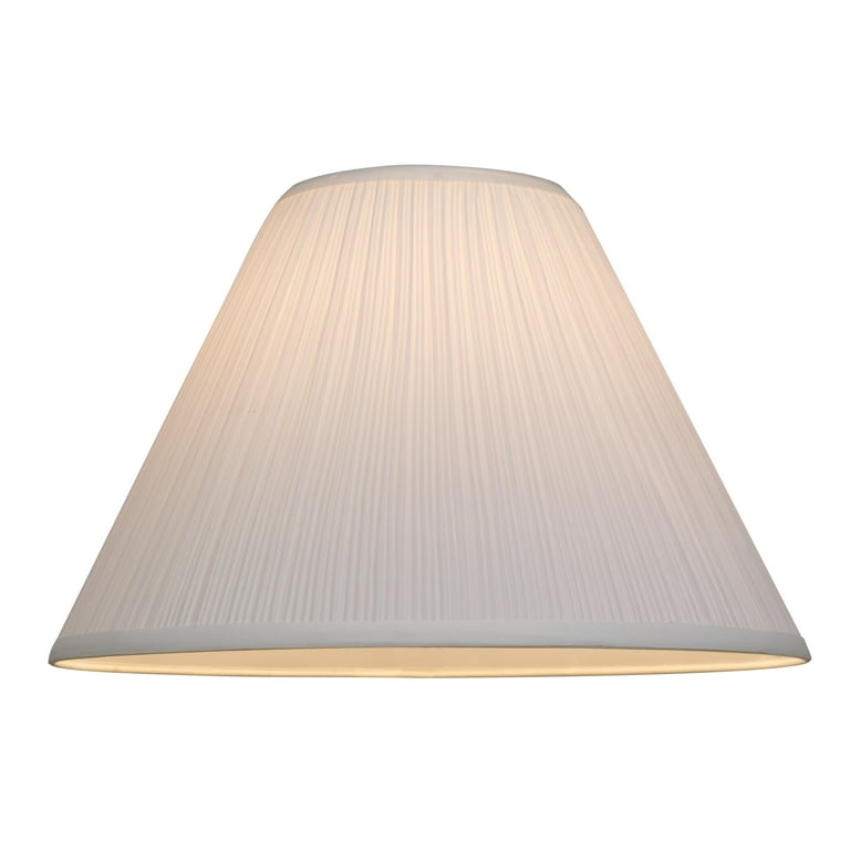 Mainstays 18 white soft on sale pleat lamp shade