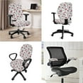 thumbnail image 2 of SCRAWLGOD Rose Red White Set of 4 Breathable Computer Chair Slipcover with Arm Covers Comfortable Gaming Chair Cover Easy to Install Anti-Slip Boss Chair Protector, 2 of 7