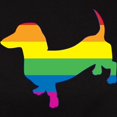 thumbnail image 3 of CafePress - Gay Pride Doxie W Outline T Shirt - Women's Traditional Fit Dark T-Shirt, 3 of 4