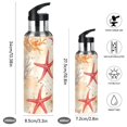 thumbnail image 2 of Yayeee 20oz Insulated Water Bottle Double Wall Stainless Steel with Flip Straw Lid, Orange Starfish, 2 of 7