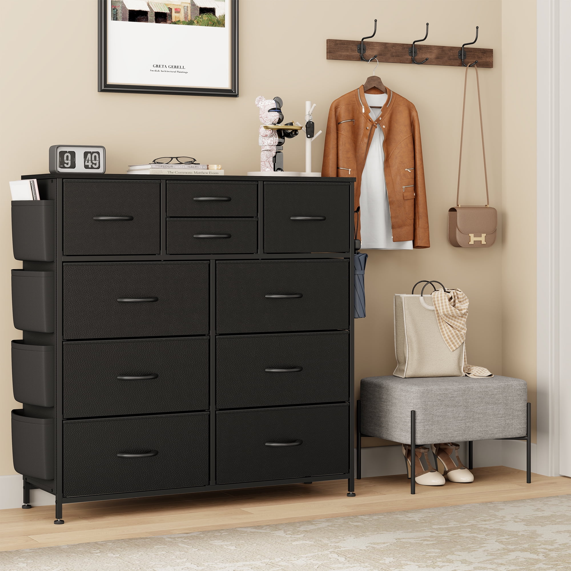 LainTene Fabric Dresser with 12 Drawers Dresser for Bedroom Chests