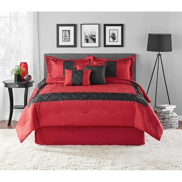 Mainstays 7piece King Ruby Comforter Set
