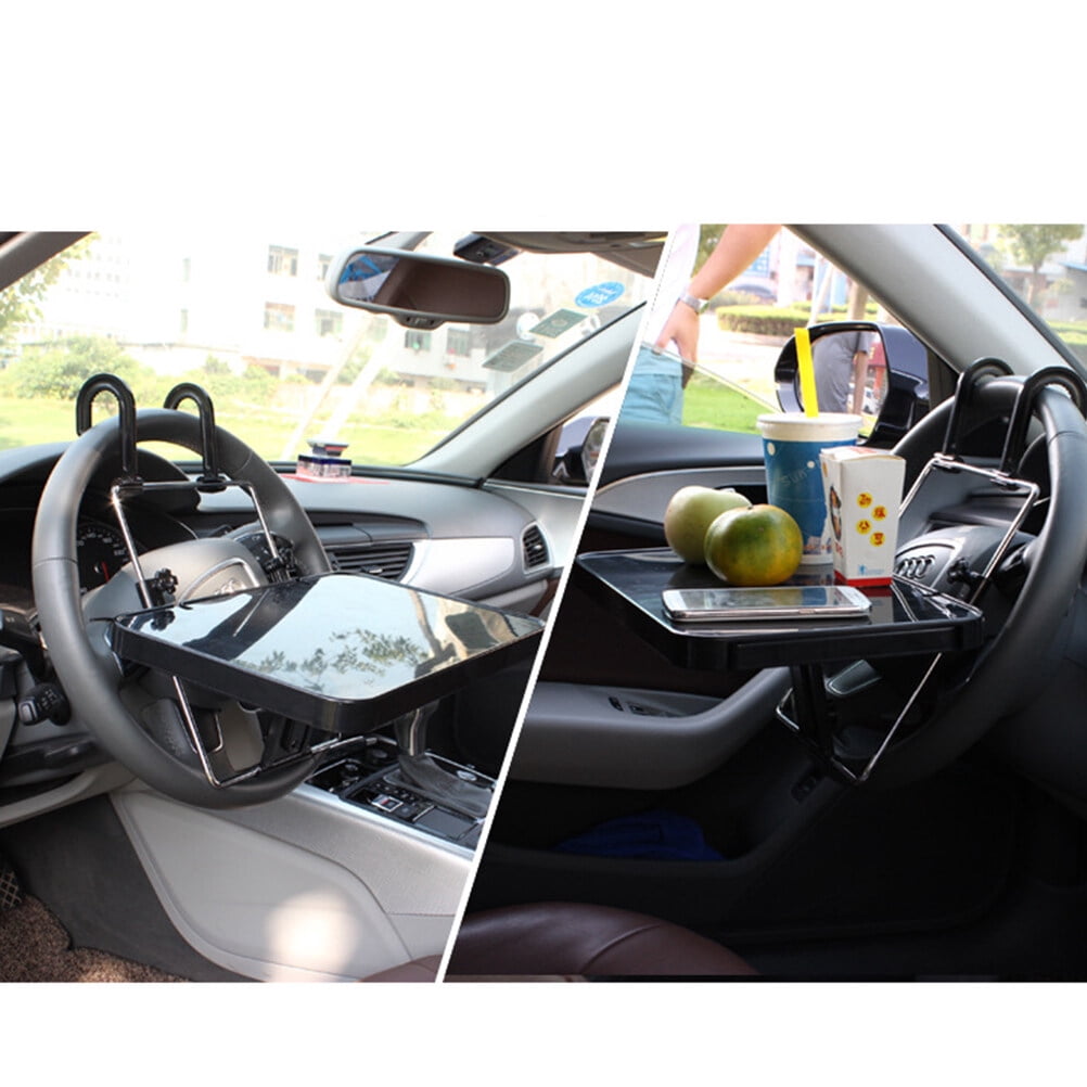 LABSERRON 1Pack Multi-Function Car Table Foldable Storage Stand for Casual Home-Feeding Car Outing 35*9.2in