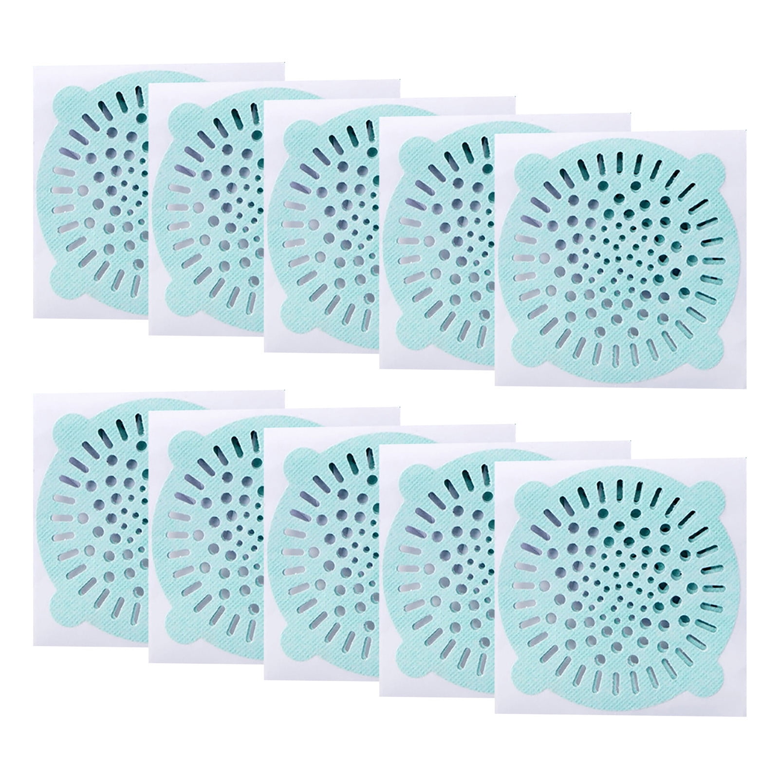 10pcs Disposable Drain Sticker Hair Catcher Filter Net For