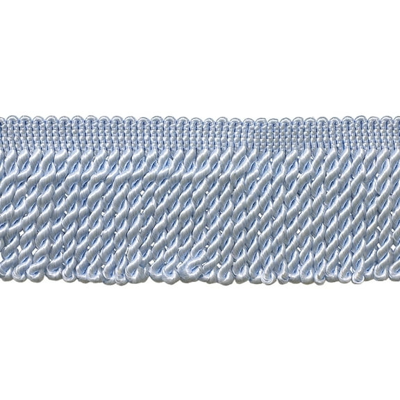 2 1/2" (6cm) Bullion Fringe Trim # EF25,, Arctic Blue #N14 (Light Powder Blue) 5 Yards (15 ft/4.5m)