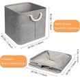 thumbnail image 3 of Set Of 4 Storage Basket, Folding Storage Cubes Open Storage Boxes-30cm, Multicolor Storage Boxes For Clothes, Toys, Cabinets, Cupboards, Shelves, 3 of 5
