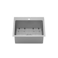 thumbnail image 2 of Karran  Top Mount Stainless Steel 25 in. 16-Gauge Drop-In Single Bowl Kitchen Sink Kit, 2 of 5