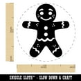 thumbnail image 2 of Christmas Gingerbread Man Self-Inking Rubber Stamp Ink Stamper - Pink Ink - Medium 1 Inch, 2 of 7