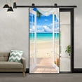 thumbnail image 5 of Calcomanías de pared de PVC de 77 x 200 cm para decoración del hogar, transforman la sala de estar, la cocina, el dormitorio y el baño. Adhesivo de puerta con ilusión 3D, 5 of 5
