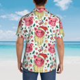 thumbnail image 5 of Cauagu Christmas Cute Pigs Print Hawaiian Shirt for Men,Casual Short Sleeve Button Down Shirts Summer Beach Men's Regular-Fit Short-Sleeve Print Shirt -3X-Large, 5 of 6
