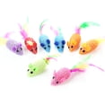 thumbnail image 1 of 8PCS Cat Toy Interactive Fake Feather Mouse Kitten Toy Cat Chew Toy for Kittens, 1 of 10