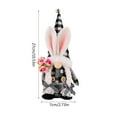 thumbnail image 3 of Clearance Under $5!Yyuenw Easter Gnomes Plush, Black Buffalo Plaid Check Easter Valentine Tomte Swedish Scandinavian Figurine Nordic Gnomes Plush Christmas Elf Doll Xmas Ornaments for Home Decor, 3 of 5
