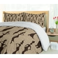 thumbnail image 5 of Ambesonne Afro Duvet Cover Sets, Woman Geometric, 2-Queen, Brown and Tan, 5 of 7