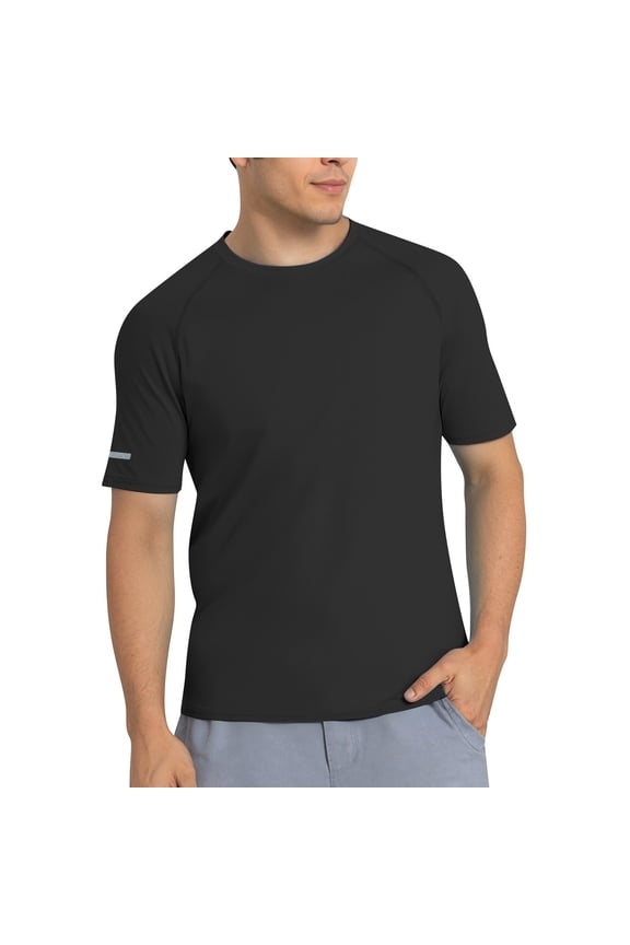 Men's High Performance Short Sleeve T Shirt for Men's Sports Running Gym Workouts,L