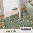 thumbnail image 5 of Moynesa 2'x5' Floral Runners for Hallways, 2x5ft Kitchen Runner Rug Ultra-Thin Soft Rug, Non-Slip Washable Rug Runner Stain Resistant Boho Rug Low-Pile Carpet Runner for Bathroom Bedroom,Green, 5 of 7