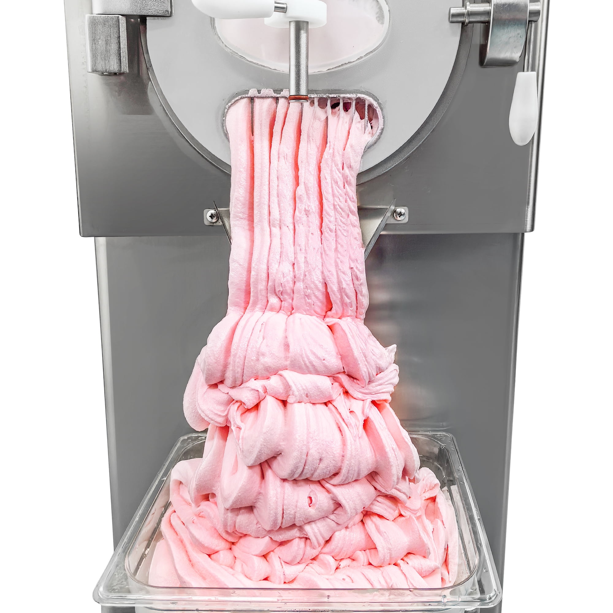 Mvckyi Hard Ice Cream Machine Commercial, Batch Freezer 13 Gallon/H, Gelato Ice Cream Maker, Italian Water Ice Machine, 5 Inch Touch Control Panel, with Water Spray, for Restaurant Bar