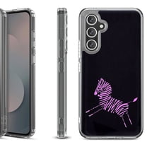Shockproof Protective Phone Case Cover for Samsung Galaxy S25 FE, by OneToughShield - Zebra Running