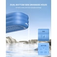 thumbnail image 4 of Frstem Inflatable Folding Bathtub for Adults, 5'3" Collapsible Ice Bath Tub for Athletes, Portable Foldable Hot Tub with Electric Air Pump, SPA Freestanding Soaking Barrel for Indoor or Outdoor, 4 of 8