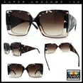 thumbnail image 2 of Womens Bold Thick Plastic Butterfly Squared Rectangle Oversize Diva Sunglasses Tortoise Clear - Brown, 2 of 8