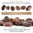 thumbnail image 3 of 5 lbs Brown River Rocks For Landscaping 25 Stones (2-3 Inches), Polished Decorative Pebbles for Plants, Fish Tank, Vase, 3 of 7
