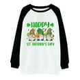 thumbnail image 4 of Tponi Clovers Prined Heart Graphic T-Shirts Crew Neck Top Long Sleeve Shamrock Multicolor Party Shirts For Women XXL, 4 of 4