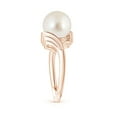 thumbnail image 3 of ANGARA South Sea Cultured Pearl Ring with Wing Motifs in 14K Rose Gold for Women | June Birthstone, Birthday, Anniversary, Jewelry Gift for Women | Pearl Ring, 3 of 8