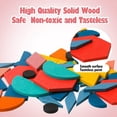 thumbnail image 5 of Juego de bloques educativos de madera con estampado de tangramas, 180 piezas, 5 of 5