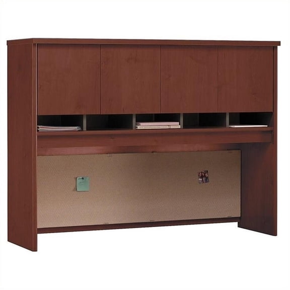 Bush Business Furniture Components Hutch 60"W, Hansen Cherry/Graphite Gray, Standard Delivery