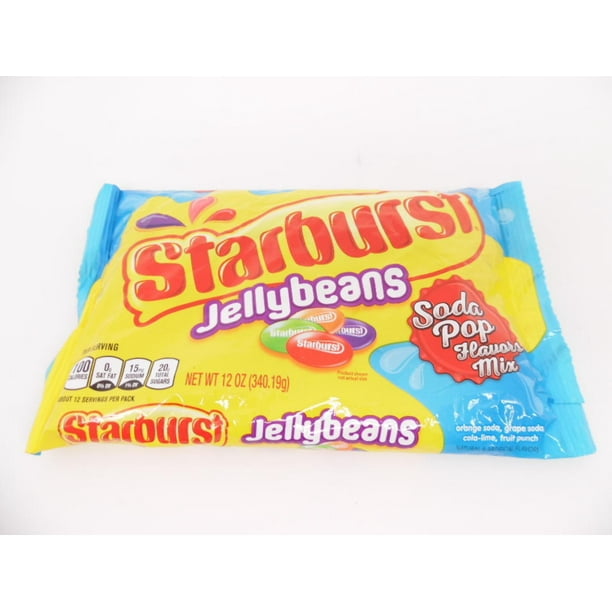 Starburst Jellybeans Soda Pop Flavors Mix Jelly Beans 12oz (Pack of 1)