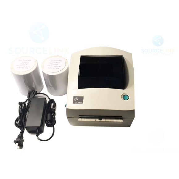 Impresora de etiquetas de código de barras térmica directa Zebra LP2844-Z 284Z-20301-0001 con puerto USB paralelo (renovada)