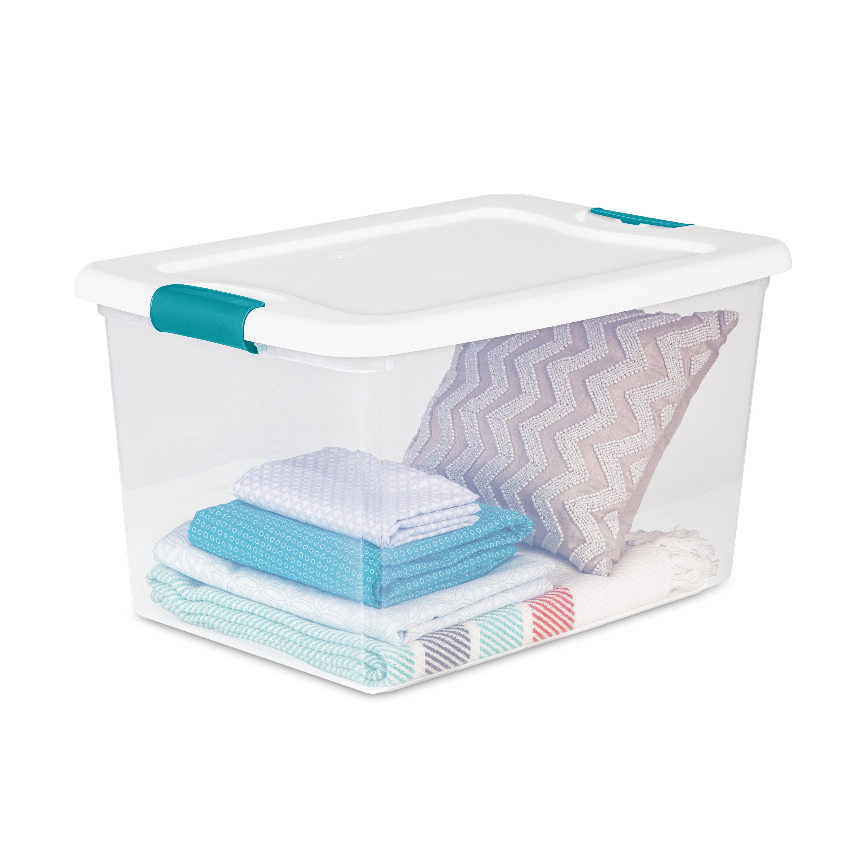 Sterilite 64 Quart Latching Storage Tote Box (6 Pack) + Deep Clip Box (4  Pack), 1 Piece - Food 4 Less